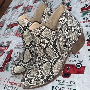 Snakeskin boots